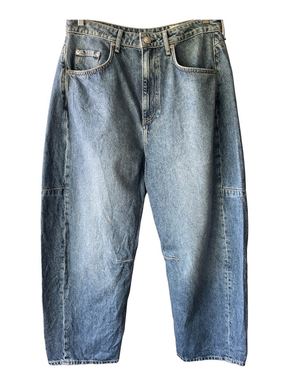 rag & bone Light Blue Wide Leg Jeans